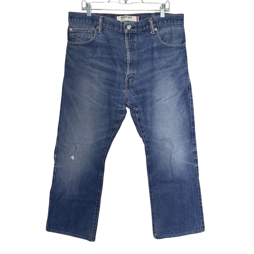 Levis 517 Bootcut Jeans Mens 36x29 Blue Denim Medium‎ Wash Cotton 517-0217